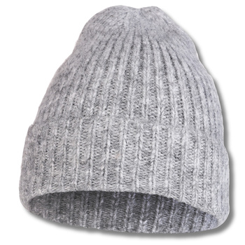 CZAPKA DAMSKA PRĄŻKOWANA MODNA PONADCZASOWA ELEGANCKA CIEPŁA NA ZIMĘ MORAJ