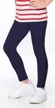 MORAJ Legginsy Dziewczęce Brokatowy Lampas