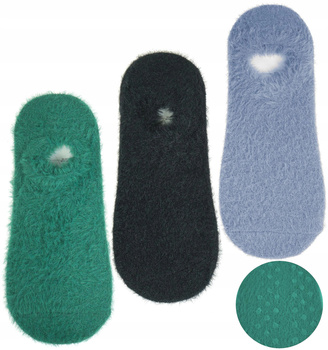 Skarpetki Niskie Stopki Ciepłe Balerinki z ABS Futrzane MORAJ 3 pary 