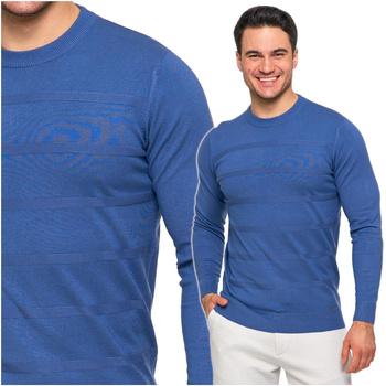 Elegancki Sweter Męski Okrągły Dekolt Klasyczny z Wiskozy Wygodny MORAJ 