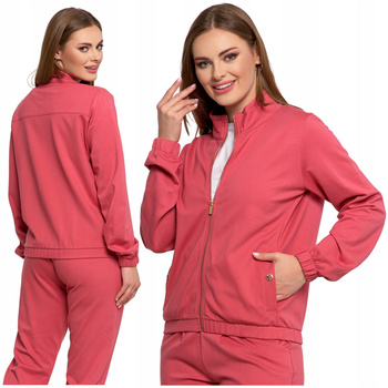 BLUZA DAMSKA BOMBERKA ROZPINANA GŁADKA ZE STÓJKĄ BEZ KAPTURA MORAJ 