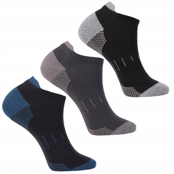 STOPKI MĘSKIE Skarpetki Do Kostki 3-PAK Różne Kolory Skarpet MORAJ 