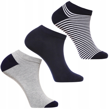 Skarpety Męskie MORAJ Niskie Skarpetki Stopki Zestaw 3-par 