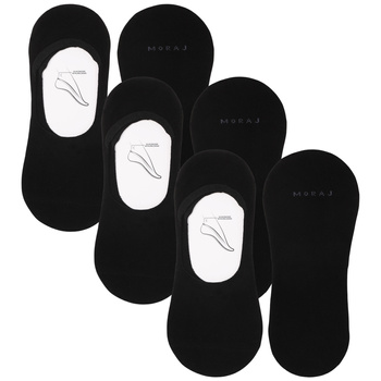 Niskie Skarpetki Stopki Męskie Skarpety Czarne Balerinki MORAJ 3PARY