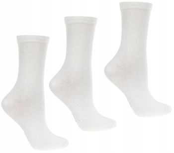 Skarpetki Damskie Wysokie Białe 3-pary MORAJ
