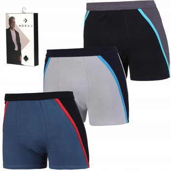 BOKSERKI MĘSKIE Klasyczne Dopasowane Majtki Bawełniane 3-PAK MORAJ 