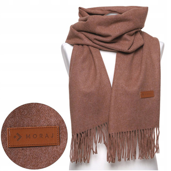 Ciepły Szal z Frędzlami Klasyczny Elegancki na chłodne dni MORAJ