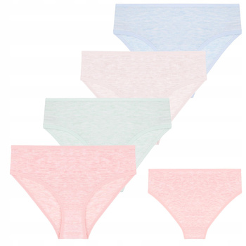 Majtki Dziecięce Klasyczne Figi Dziewczęce Gładkie MORAJ 4-PAK 