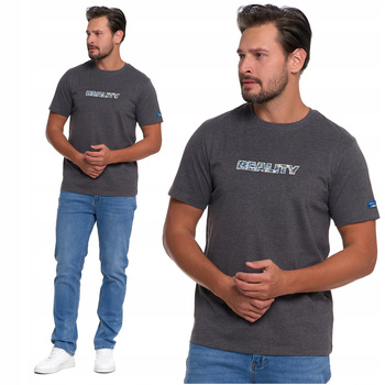 Koszulka Męska Haftowany Napis T-Shirt na krótki rękaw Klasyczny MORAJ 