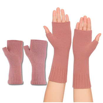 RĘKAWICZKI DAMSKIE BEZ PALCÓW OCIEPLACZE NA RĘCE MITENKI CIEPŁE MORAJ