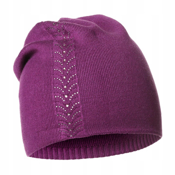 Czapka Damska Przejściowa Elegancka z Kryształkami Modna Wygodna MORAJ