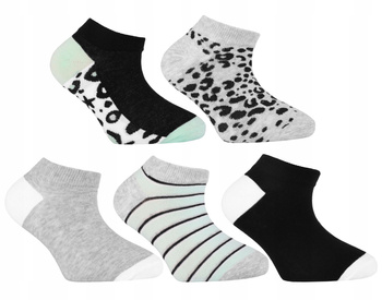 Stopki Dziecięce Niskie Skarpetki Urocze We Wzory Kolorowe MORAJ 5PAK 