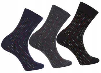Skarpetki Garniturowe Kropki MORAJ 3-pary