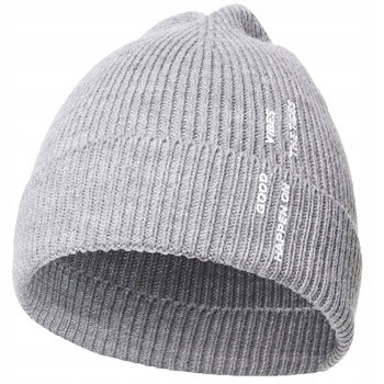 Czapka Zimowa Beanie na chłodne dni w Prążek Dzianinowa MORAJ