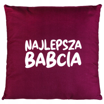 Poduszka DZIEŃ BABCI Dekoracyjna Pomysł na PREZENT 40x40cm MORAJ