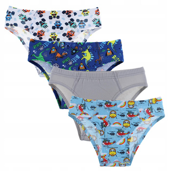 MORAJ Majtki Slipy Chłopięce Kolorowe 4szt.