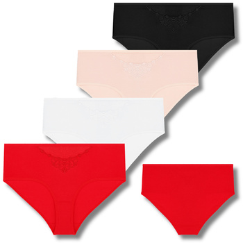 MAJTKI DAMSKIE MORAJ FIGI MAXI SIATECZKA KORONKA WYSOKI STAN 4-PAR