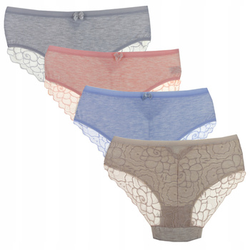 MORAJ Figi Majtki Damskie Koronka 4-sztuki 