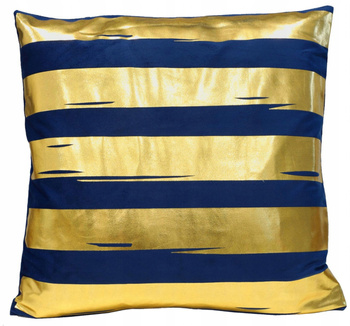 Poszewka dekoracyjna ozdobna Eleganckie Modne Złote Paski 45x45 cm MORAJ