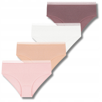 Majtki Dziewczęce Klasyczne Figi Dziecięce Gładkie MORAJ 4-PAK 