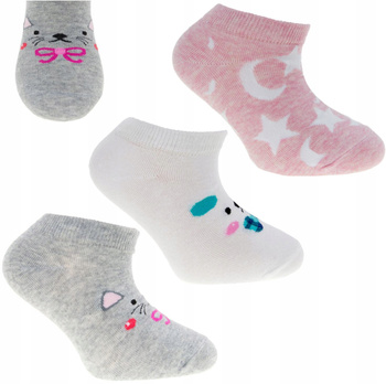 Niskie Skarpetki Stopki Dziecięce Urocze MORAJ 3 PARY