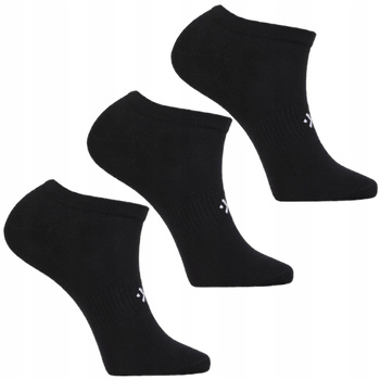 Niskie Skarpetki Stopki Męskie Klasyczne Czarne Gładkie 3-PAK MORAJ 