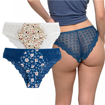 Majtki Damskie Figi Koronkowe MORAJ 2 szt. 