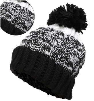 Czapka damska z pomponem ocieplana MORAJ