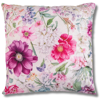 PODUSZKA W KWIATKI DEKORACYJNA ELEGANCKA NA DZIEŃ BABCI 40x40 MORAJ