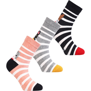 SKARPETY DZIECIĘCE MORAJ SKARPETKI DZIEWCZĘCE W PASKI UROCZE 3-PAR