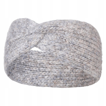 Urocza OPASKA NA GŁOWĘ Damska Szara na uszy Ciepła Wiązana Modna MORAJ