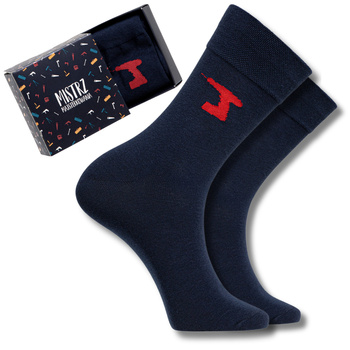 SKARPETY MĘSKIE MISTRZ MAJSTERKOWANIA SKARPETKI W PUDEŁKU 1-PAR MORAJ