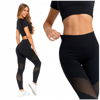 Legginsy Damskie Sportowe Wysoki Stan Push-Up Kryjące na Siłownię MORAJ 