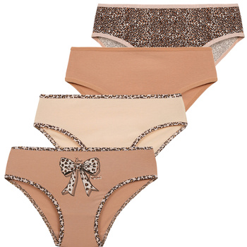 MAJTKI DZIEWCZĘCE FIGI DZIECIĘCE KLASYCZNE PANTERKA 4-PAR MORAJ