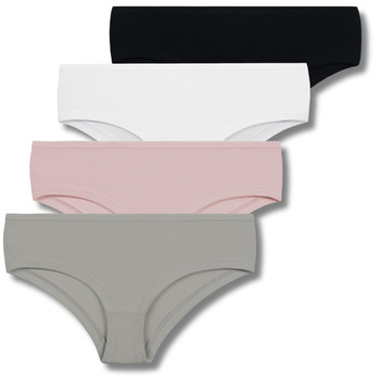 MAJTKI SZORTY DAMSKIE NISKIE FIGI GŁADKIE BEZ WZORU MORAJ 4-PAR MORAJ