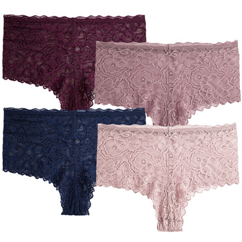 MAJTKI DAMSKIE KORONKOWE FIGI BRAZYLIANY ELEGANCKIE MODNE MORAJ 4-PAR