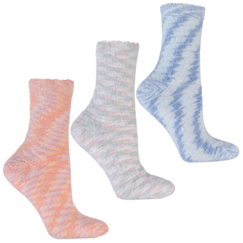CIEPŁE SKARPETKI DAMSKIE MORAJ DŁUGIE SKARPETY FUTRZANE 3-PAR MORAJ