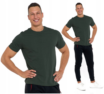T-Shirt Koszulka Męska Bawełniana Klasyczna Krótki Rękaw MORAJ 