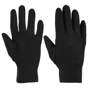 CZARNE RĘKAWICZKI DAMSKIE Z KRYSZTAŁKAMI MODNE ELEGANCKIE MORAJ